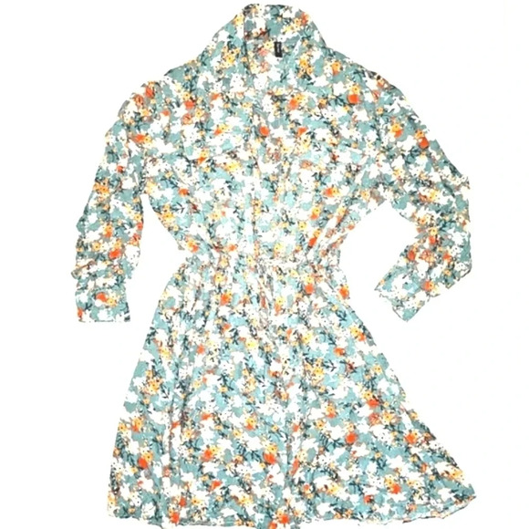 Sunday Button Down Floral Midi Dress - Picture 1 of 6